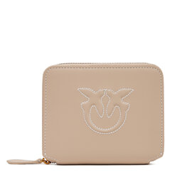 PINKO Didelė Moteriška Piniginė PINKO Taylor Zip Around PE 25 PCPL 100249 A2AN Smėlio