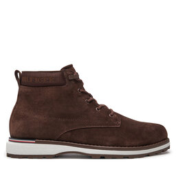 Tommy Hilfiger Botines planos Tommy Hilfiger Corporate FM0FM05147 Marrón