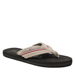 Tommy Hilfiger Žabky Tommy Hilfiger Corporate Hilfiger Beach Sandal FM0FM04471 Stone AEP