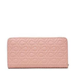

Великий жіночий гаманець Calvin Klein Re-Lock Z/A Wallet Lg Emb Mono K60K610233 GBI, Рожевий