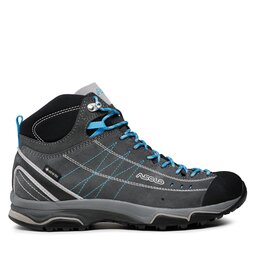 

Трекінгові черевики Asolo Nucleon Mid Gv Ml GORE-TEX A40029 00 A772 Graphite/Silver/Cyan Blue, Сірий