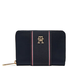 Tommy Hilfiger Duży Portfel Damski Tommy Hilfiger Poppy Med Za Corp AW0AW17268 Granatowy