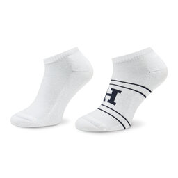 Tommy Hilfiger Комплект 2 чифта къси чорапи мъжки Tommy Hilfiger 701224100 White 001