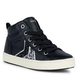 Geox Сникърси Geox J Kalispera Girl J364GB 0BCEW C9244 M Black/Dk Silver