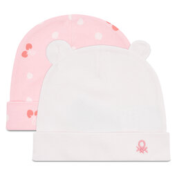United Colors Of Benetton Set de 2 bonnets United Colors Of Benetton 3V1E0A018 71A Rose