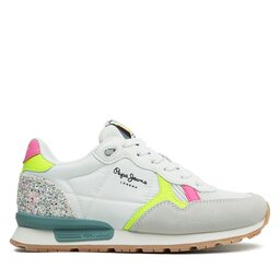 

Снікерcи Pepe Jeans Brit Neon G PGS30575 White 800, Білий