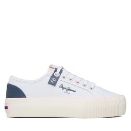 Pepe Jeans Tenisky Pepe Jeans Ottis W Sun PLS31456 Bílá