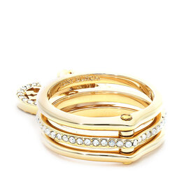 

Кільце Tory Burch Miller Pave Charm Ring 76348 Tory Gold/Crystal/Ivory 700, Золотий