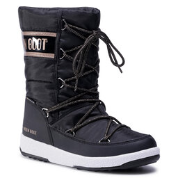 Moon Boot Cizme de zăpadă Moon Boot Jr G.Quilted Wp 34051400005 D Black/Copper