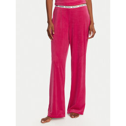 Juicy Couture Juicy Couture Pidžama hlače Vicky JCLAS125504 Ružičasta Flare Fit