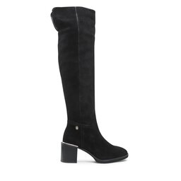 

Ботфорти Tommy Hilfiger Th Belt Suede Overknee Boot FW0FW06767 Black BDS, Чорний