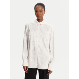 Guess Guess Camisa W5YH40 WFQC2 Écru Regular Fit
