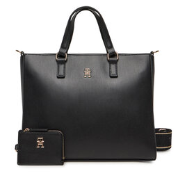 Tommy Hilfiger Kabelka Tommy Hilfiger Th Joy Satchel AW0AW16814 Čierna
