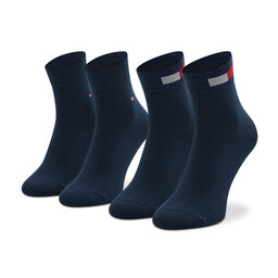 Tommy Hilfiger 2 pares de calcetines cortos para hombre Tommy Hilfiger 701218388 Navy 002