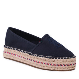 Tommy Hilfiger Espadrillos Tommy Hilfiger Embroidered Flatform FW0FW07014 Space Blue DW6