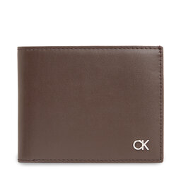 Calvin Klein Portafoglio grande da uomo Calvin Klein Metal Ck K50K511692 Nero