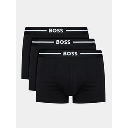 BOSS Boss 3 darab boxer Trunk 3P Bold 50510687 Fekete