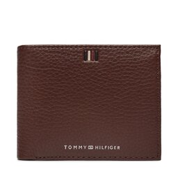 Tommy Hilfiger Liels vīriešu maks Tommy Hilfiger Th Central Cc And Coin Brūns