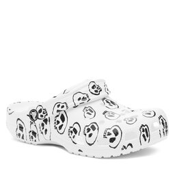 Crocs Şlapi Crocs Crocs Classic Skull Print Clog 208993 White/Black 103