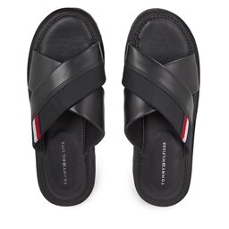 

Шльопанці Tommy Hilfiger Core Hilfiger Lth Criss C Sandal FM0FM05010 Black BDS, Чорний