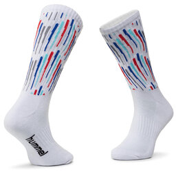 

Високі жіночі шкарпетки Hummel Hml Sock Hawaii 207933-9253 White/Blue/Red, Білий
