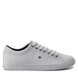 Tommy Hilfiger Laisvalaikio batai Tommy Hilfiger Essential Leather Sneaker FM0FM02157 Balta