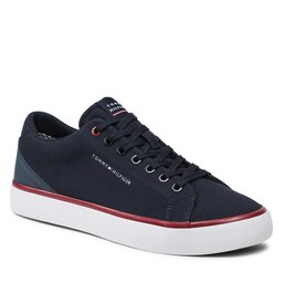 Tommy Hilfiger Teniși Tommy Hilfiger Th Hi Vulc Core Low Canvas FM0FM04737 Desert Sky DW5