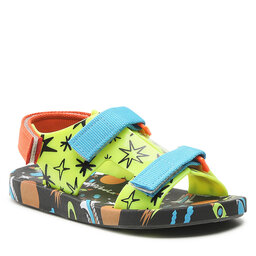 Melissa Sandały Melissa Mini Melissa Pingpong + Fabula 33450 Black/Green AE739