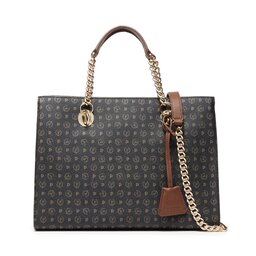 Pollini Handväska Pollini TE8406PP02Q1100D Nero/Vit. Marron