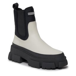 Steve Madden Kotníková obuv s elastickým prvkem Steve Madden Triumphal Bootie SM19000043 SM19000043-148 White/Black