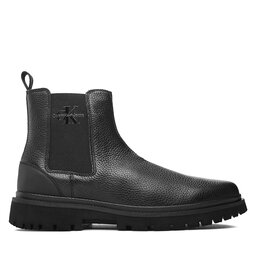 

Челсі Calvin Klein Jeans Eva Mid Chelsea Boot Lth YM0YM00750 Triple Black 0GT, Чорний