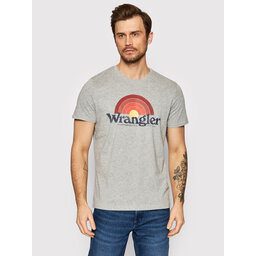 Wrangler Marškinėliai Wrangler Sunrise W7J2D3X37 Gray Mel