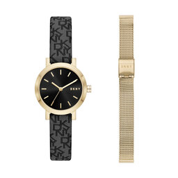 DKNY Часовник DKNY Soho Gift Set NY6616SET Gold/Black