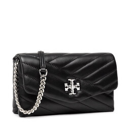 

Сумка Tory Burch Kira Chevron Chain 90343 Black/Rolled Nickel 002, Чорний