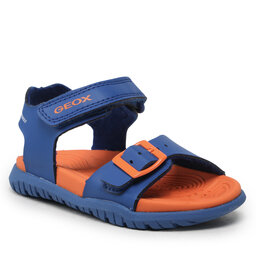 Geox Basutės Geox J Sandal Fusbetto Bo J35HMA000BCC0685 M Royal/Orange