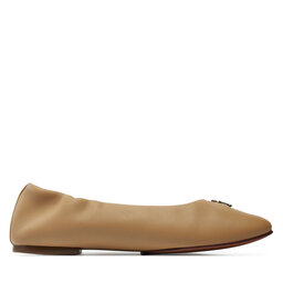 Tommy Hilfiger Baleriny Tommy Hilfiger Th Elevated Elastic Ballerina FW0FW07882 Khaki