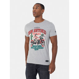 Brave Soul Brave Soul Marškinėliai MTS-149PINUP Pilka Straight Fit