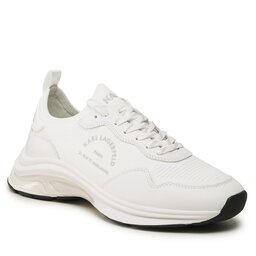 KARL LAGERFELD Sneakersy KARL LAGERFELD KL53138 White Knit Textile