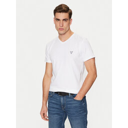 Guess Guess T-shirt Caleb U97M01 KCD31 Bijela Slim Fit
