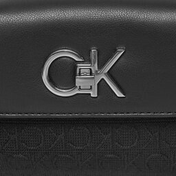 Сумка Calvin Klein Re-Lock Mini Crossbody Bag_Jcq K60K611989 Black Jacquard Mono 0GK, Чорний
