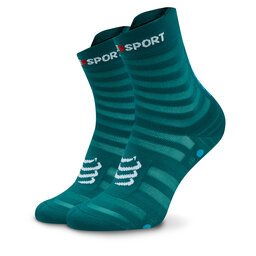 Compressport Augstas unisex zeķes Compressport Pro Racing Socks V4.0 Ultralight Run High XU00050B Shaded/Hawaiian 118