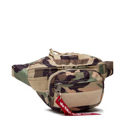 

Сумка на пояс Alpha Industries Tactical Waist Bag 128925 Wdl Camo 65, Зелений