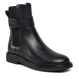 Tory Burch Sztyblety Tory Burch Double T Chelsea Boot 152831 Perfect Black / Perfect Black 004