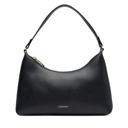 Calvin Klein Handtasche Calvin Klein Foil Logo Small Shoulder Bag LV04F3890G Schwarz