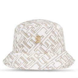 Tommy Hilfiger Kalap Tommy Hilfiger Monogram All Over Bucket Hat AW0AW15296 Cashmere Creme ABH