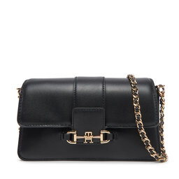 Tommy Hilfiger Kabelka Tommy Hilfiger Heritage Leather Crossover AW0AW17212 Černá