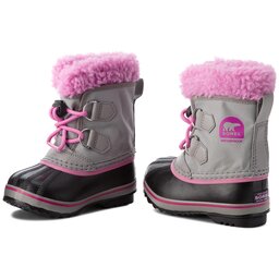 

Снігоходи Sorel Childrens Yoot Pac Nylon NC1879 Chrome Grey/Orchid 061, Сірий