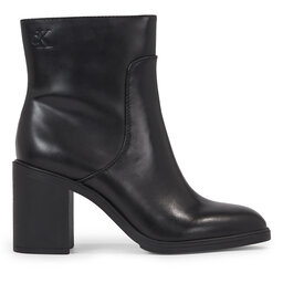 

Ботильйони Calvin Klein Jeans Mid Block Heel Boot Lth Wn YW0YW01259 Triple Black 0GT, Чорний