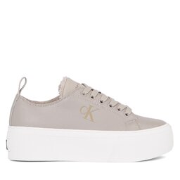 

Снікерcи Calvin Klein Jeans Cupsole Flatform Low Wl Lth Wn YW0YW01107 Porpoise PQ1, Сірий