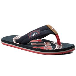 Tommy Hilfiger Čības uz pirksta Tommy Hilfiger Essential Th Beach Sandal FM0FM01369 Midnight 403